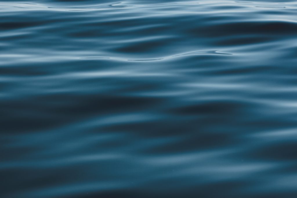 blue rippled ocean
